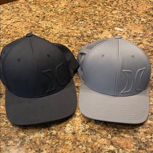 2 Hurley flexfit hats